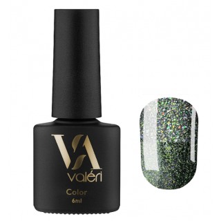 Гель-лак Valeri Flash 07 Зелений, світловідбивачі 6 мл
