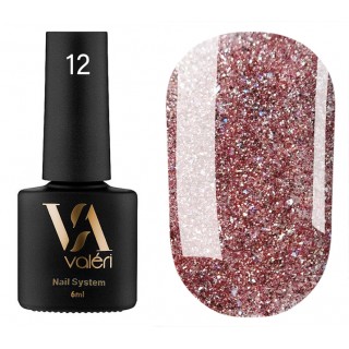 Гель-лак Valeri Flash №12 бежево-рожевий 6 мл
