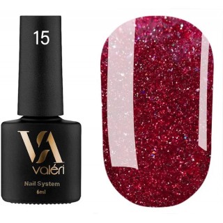 Гель-лак Valeri Flash №15 червоний теплий 6 мл