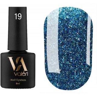 Гель-лак Valeri Flash №19 насичений блакитний 6 мл