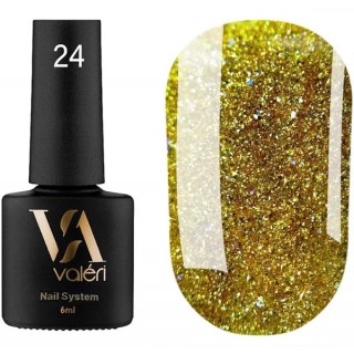 Гель-лак Valeri Flash №24 золотистий 6 мл