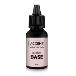 Каучукова Основа під гель-лак для нігтів Accent Rubber Base Coat 30 мл