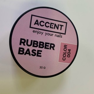 База камуфлювальна для нігтів Accent Color Rubber Base 004  30 мл