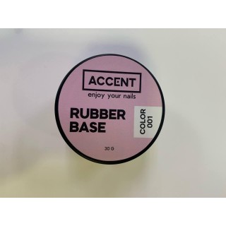 База камуфлювальна для нігтів Accent Color Rubber Base 001  30 мл