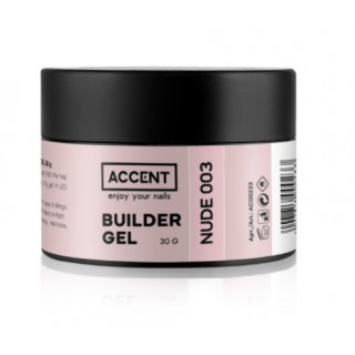 Моделювальний гель для нігтів Accent Builder Gel Nude 003 нюд 30 г