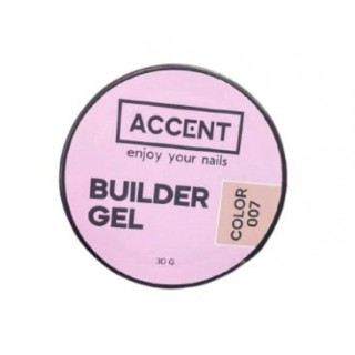 Гель для моделювання нігтів Accent  Builder gel 007 30 мл