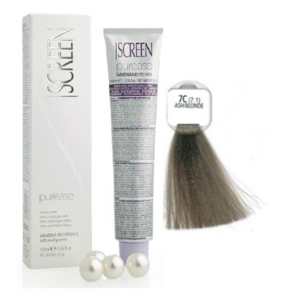 Крем-фарба без аміаку Screen Purease Color Cream 7C (7.1) 100 мл
