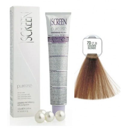 Крем-фарба без аміаку Screen Purease Color Cream 7D (7.3) 100 мл