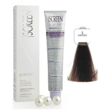 Крем-фарба без аміаку Screen Purease Color Cream 5 Chestnut 100 мл Крем-фарба без аміаку Screen Purease Color Cream 5 Chestnut 100 мл