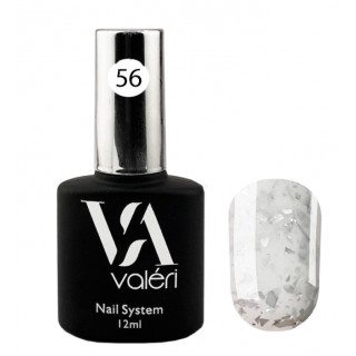 База для гель-лаку Valeri Base Potal 56 Рожево-персикова зі сріблястою стелею 12 мл