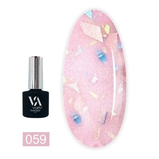 База для гель-лаку Valeri Base 59 Potal Рожевий з різнобарвною стелею 6ml