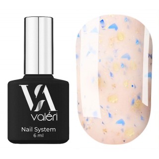 База для гель-лаку Valeri Base 64 Potal Світло-жовтий із синьо-жовтою стелею 6ml