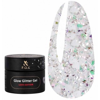 Глітер для дизайну F.O.X gel-polish Glow Glitter Love edition 011 5 мл
