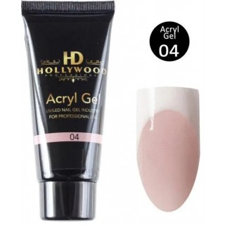 Акрил-гель для нігтів HD Hollywood Acryl Gel 04 бежевий 30 мл