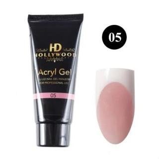Акрил-гель для нігтів HD Hollywood Acryl Gel 05 чайна троянда 30 мл