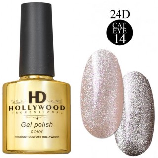 Гель-лак HD Hollywood Котяче око Cat Eye 24D No014 8 мл