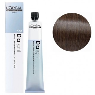 Кислотна гель-фарба без аміаку для волосся L'Oreal Professionnel Dia Light 7.18 50 мл