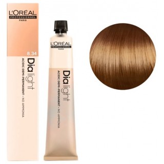 Кислотна гель-фарба без аміаку для волосся L'Oreal Professionnel Dia Light 8.34  50 мл