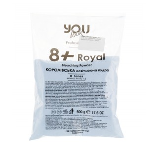 Освітлювальна пудра синя You Look Professional 8+ Royal Bleaching Powder 500 г