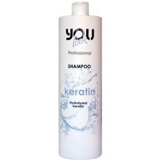 Шампунь із кератином для сухого та пошкодженого волосся You Look Keratin Shampoo 1000 мл