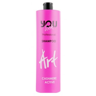 Шампунь для захисту та збереження кольору волосся You Look Professional Art Cashmere Active Shampoo 1000 мл