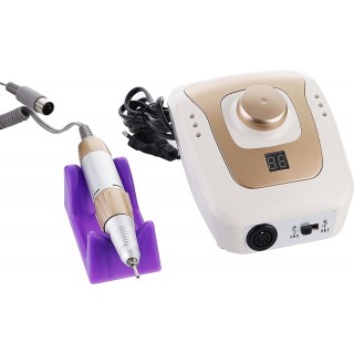 Фрезер для манікюру Simei DM-206 35000 обертів 45 ВТ біло-золотий