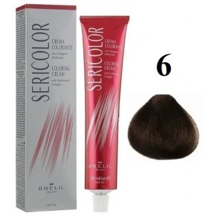 6 Brelil Sericolor Coloring Cream Фарба для волосся 100 мл