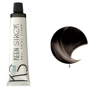 Крем-фарба для волосся Keen Strok Hair Color Cream 3 (темно-коричневий) 100 мл