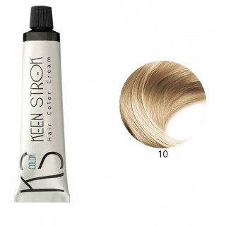 Крем-фарба для волосся Keen Strok Hair Color Cream 10 (платиновий блондин) 100 мл