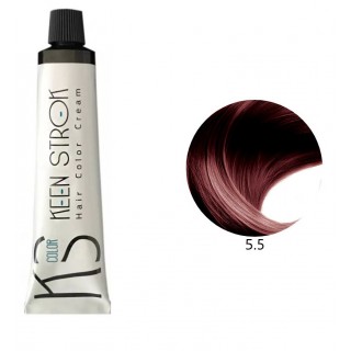 Крем-фарба для волосся Keen Strok Hair Color Cream 5.5 ( махагон світло-коричневий) 100 мл