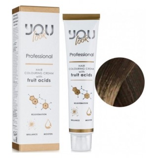 Стійка фарба для волосся You Look Professional 60 мл 4.1 Каштан попелястий