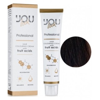 Стійка фарба для волосся You Look Professional 60 мл 6.008 Темний блондин натурально-бежевий