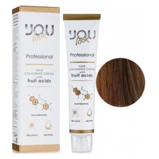 Стійка фарба для волосся You Look Professional 60 мл 7.07 Блондин натурально-каштановий