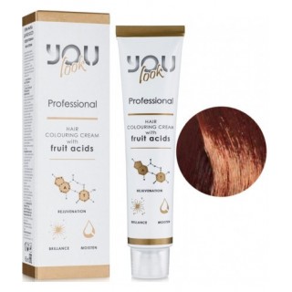 Стійка фарба для волосся You Look Professional 60 мл 4.4 Шатен мідний
