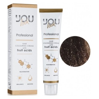 Стійка фарба для волосся You Look Professional 60 мл 6.18 Темний блондин попелясто-бежевий