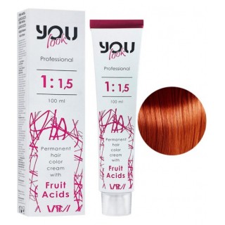 Фарба для волосся You Look Professional 100 мл 8.44 Інтенсивно-мідний світлий блондин