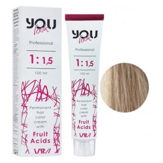 Фарба для волосся You Look Professional 100 мл 12.01 Суперосвітлювальний блондин натуральний попелястий