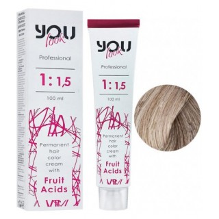 Фарба для волосся You Look Professional 100 мл 10.72 Екстрасвітлий блондин каштаново-перламутровий