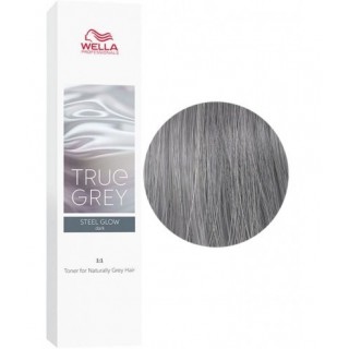 Крем-тонер для сивого волосся Wella True Grey Сталеве світіння темне 60 мл