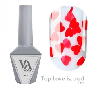 Топ для гель-лаку Valeri Top Love is Red  12 мл