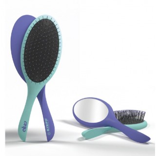 Масажний гребінець із дзеркалом Kiepe Magnetic Duo Green-Violet (20102)