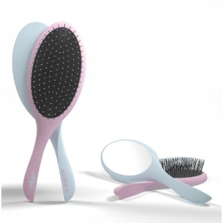 Масажний гребінець із дзеркалом Kiepe Magnetic Duo Pink-Green (20103)