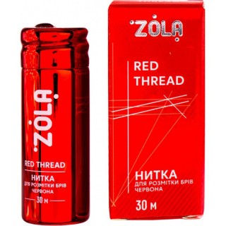 Нитка для розмітки брів Zola Червона 30 м