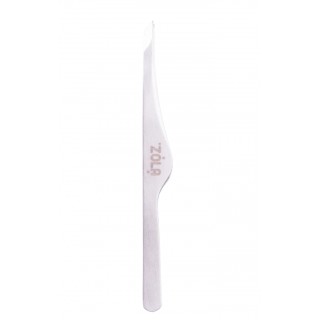 Пінцет скошений професійний для брів ZOLA SILVER