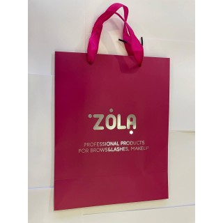Пакет ZOLA  маленький рожевий картон