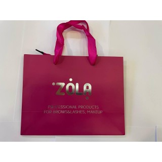 Пакет великий рожевий картон ZOLA