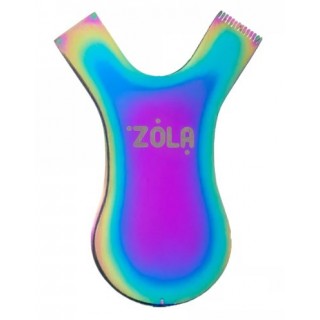 Аплікатор-гребінь металевий ZOLA COMB Applicator райдужний
