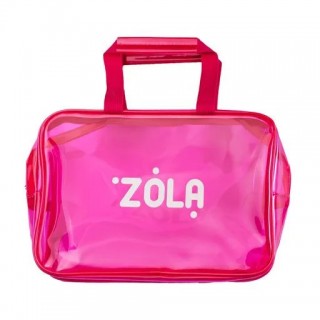 Косметична сумка Zola прозоро-рожева 31*20.5*12.5 см