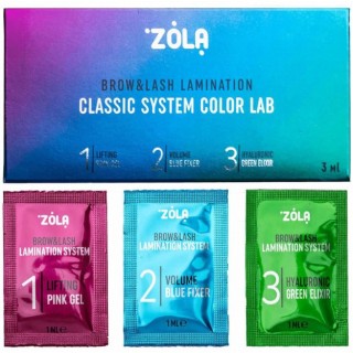 Набір для ламінування в саше Zola Color Lab Step 1, 2, 3   3 x 1мл