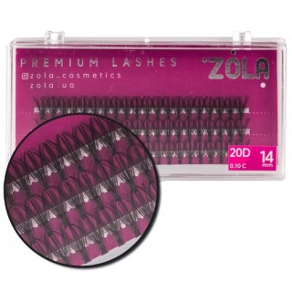 Вії в пучках Zola 20D 14 мм